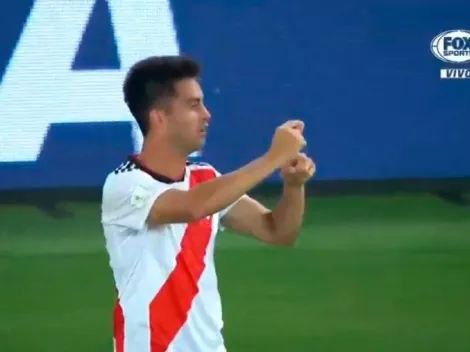 Pity Martínez explicó por qué festejó así su último gol en River