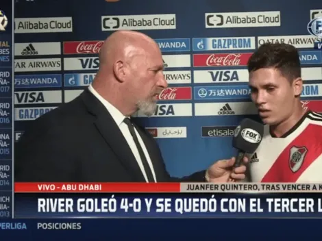 Quintero no aseguró que va a seguir en River