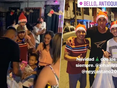 Él más generoso: Sebastián Villa fue Papá Noel para los chicos de su barrio en Colombia