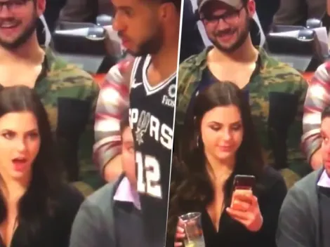 Video viral: ¿qué le miró esta fanática de los Spurs a Aldridge?