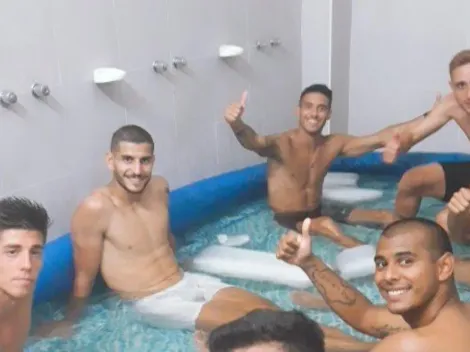 Entienden todo: el "jacuzzi" en la pretemporada de Sacachispas que se volvió viral