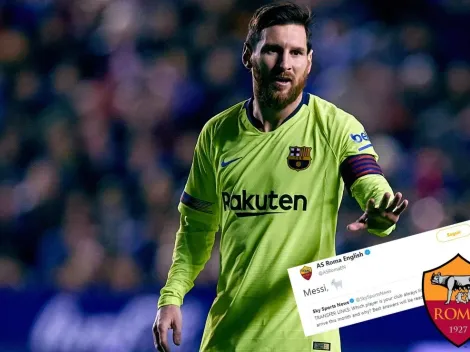 El guiño de la Roma a Messi del que habla todo Twitter