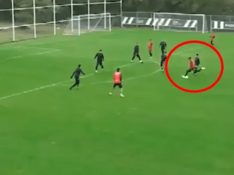 A lo Messi: Maxi Meza se despacha con un golazo en el entrenamiento de Rayados