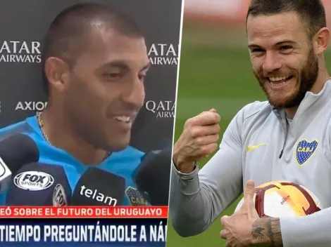 Wanchope contó que a Nández "le preguntan todo el tiempo cuando se va"