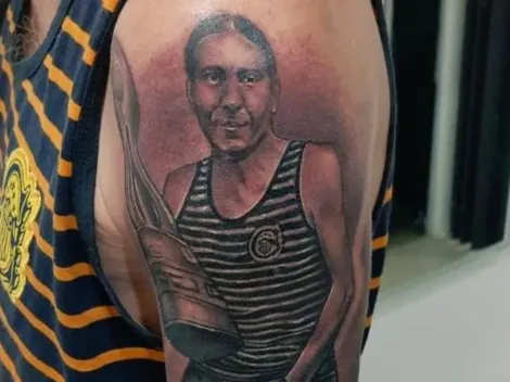 Es un capo: metió foto junto a la Copa Argentina que ganó Central y después se tatuó a él mismo