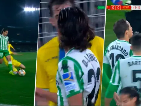 Lainez hace de las suyas: No le cobraron un penal y en el tumulto, Guardado saltó a defenderlo