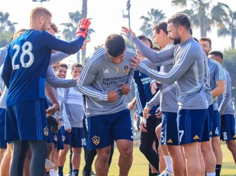 Los Angeles Galaxy recibió a Polenta con honores