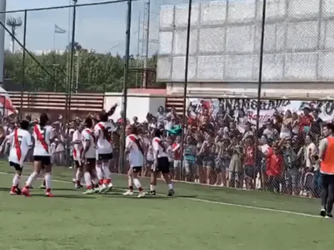 Los festejos de las jugadoras de River después de vencer a Boca