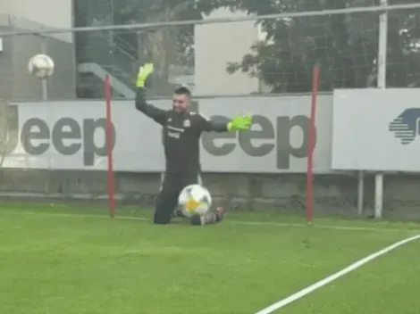 Jonathan Orozco se lució en el entrenamiento de la Selección con atajadas a puro reflejo