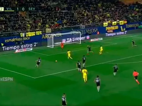 Bacca metió una asistencia imposible para el gol del Villarreal