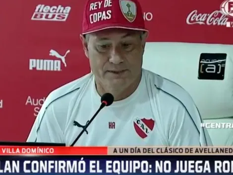 Un clásico sin 9: Holan confirmó el equipo de Independiente para jugar ante Racing