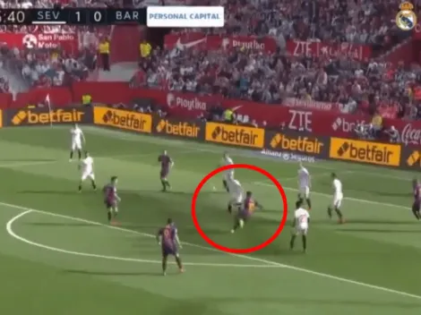 Messi había fallado en el gol del Sevilla pero lo solucionó con un golazo de volea