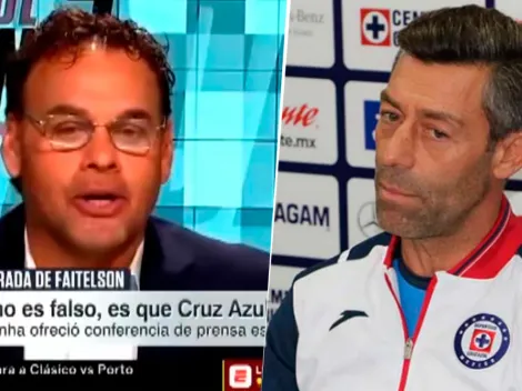 Faitelson le respondió a Caixinha sus acusaciones a la prensa: "Póngase a trabajar"