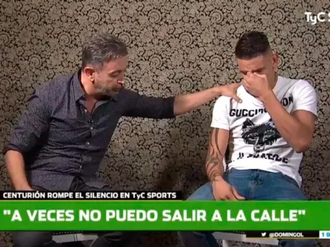 Centurión se quebró en la entrevista: "A veces no puedo salir a la calle"