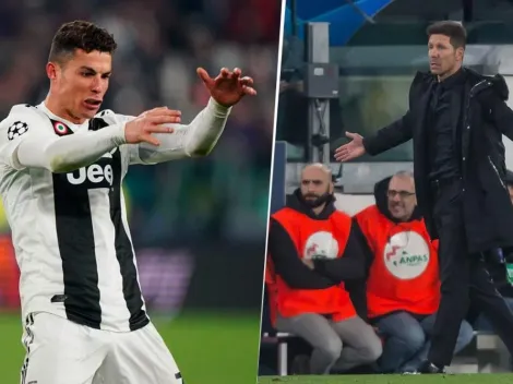 Simeone respondió al provocativo gesto de Cristiano Ronaldo