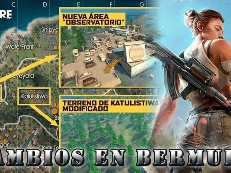 Free Fire: Cambios en el mapa de Bermuda