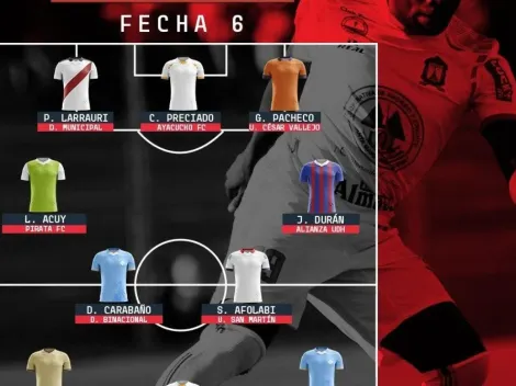 Alianza Lima y Cristal sin jugadores en el once ideal de la fecha 6 de la Liga 1