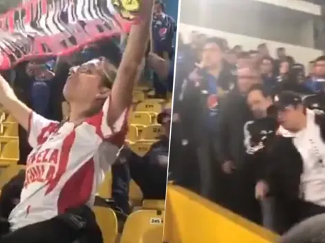 Video: hinchas de Millonarios insultaron a dos aficionadas de Santa Fe