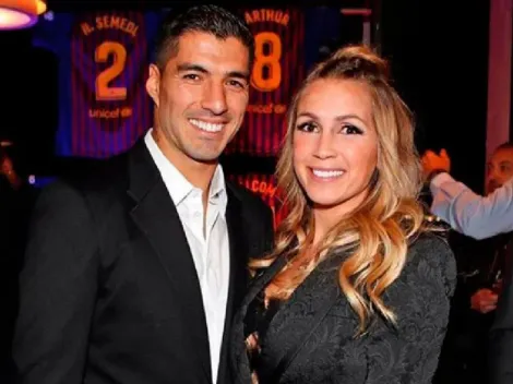 Mientras juega Barcelona, la mujer de Suárez subió la foto más tierna del goleador