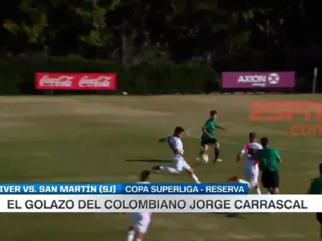 A lo Maxi Rodríguez: golazo de Carrascal en la reserva de River