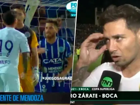 Zárate explicó por qué le gritó el gol en la cara a los jugadores de Godoy Cruz