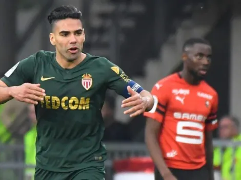 Punto de oro: apareció el héroe Falcao, anotó un doblete y levantó un 0-2 para el Mónaco ante Rennes