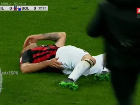 Triste imagen: Biglia se lesionó en el partido del Milan y se fue de la cancha llorando