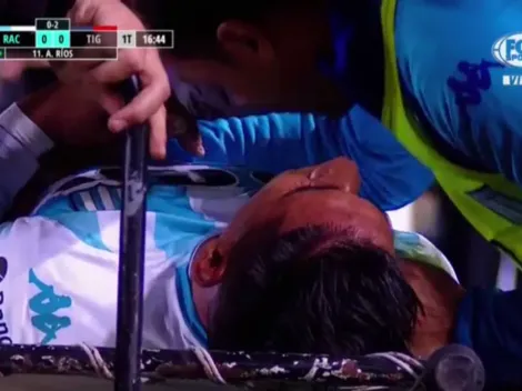 A un mes de la Copa América, Zaracho se lesionó a los 15' en Racing-Tigre