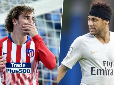 Griezmann anunció su salida del Atlético Madrid y su hermano subió una foto de Neymar