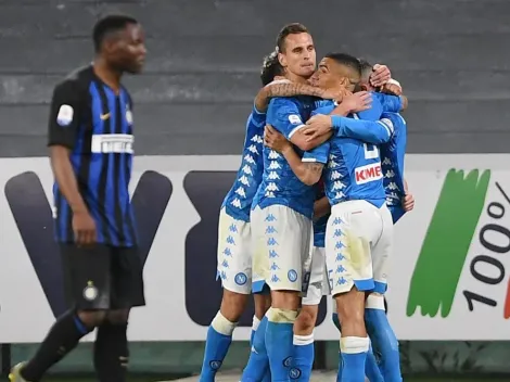 Napoli demolió a Inter y puso en riesgo su presencia en la próxima Champions