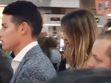 La primera imagen de James y Shannon juntos tras su llegada a Bogotá