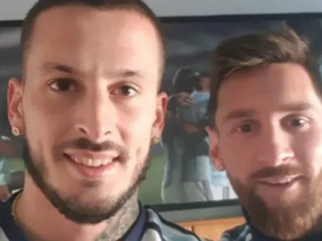 No está en la selección, pero Benedetto le tiró buena onda a Messi en plena conferencia de prensa