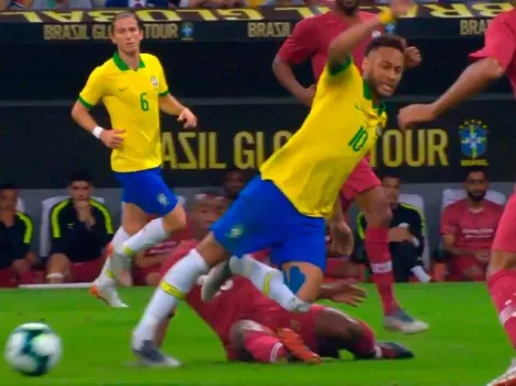 Video: así fue el momento exacto de la lesión de Neymar