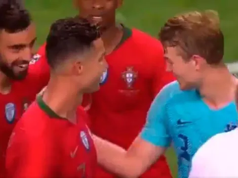 De Ligt contó la propuesta que le hizo Cristiano cuando terminó el partido: "Por eso me reí"