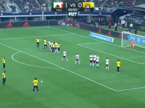 Mena se paró como Cristiano, ejecutó el tiro libre y decretó el empate de Ecuador ante México