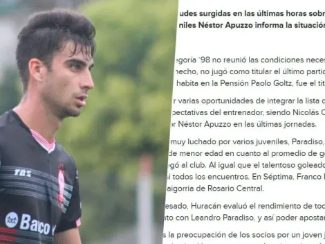 Huracán no le hizo contrato, sacó un comunicado humillándolo y él respondió con clase en Twitter