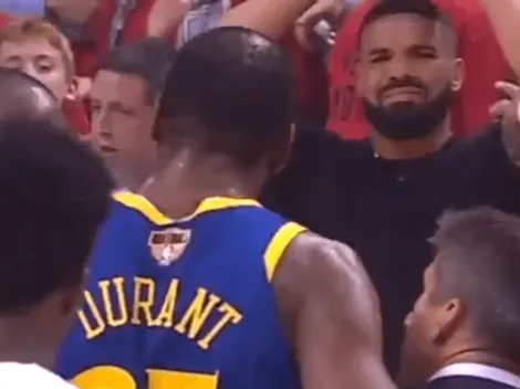 Video: la reacción de Drake ante la durísima lesión de Durant