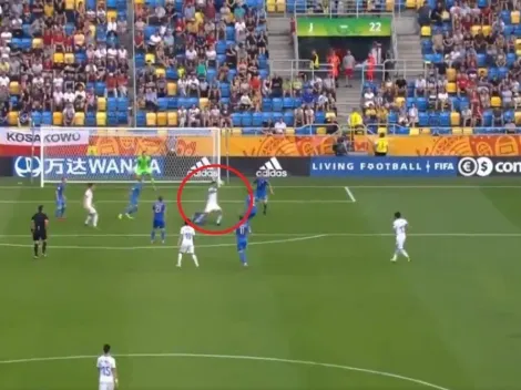 Metió el golazo del Mundial Sub 20 a los 91' y el VAR le cobró una falta insólita