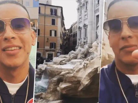 Daddy Yankee estuvo en la Fontana di Trevi y cumplió con la tradición