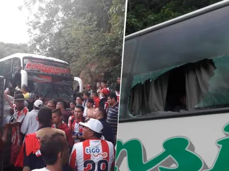 Ataques con piedras y estrelladas: así van las caravanas de hinchas a la final en Bogotá