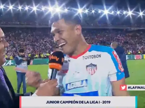 Teo Gutiérrez gritó campeón y le cobró en vivo a un periodista de WIN Sports