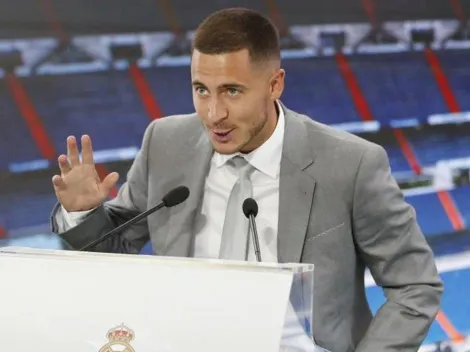 Hazard dijo tres palabras en español e hizo delirar al Bernabéu