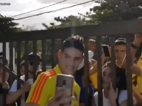 El James de la gente: ¡compartió con los hinchas a horas del debut en Copa América!