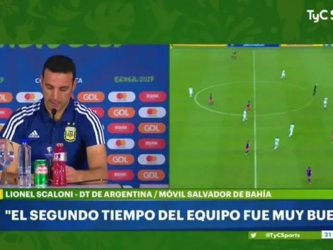 La insólita explicación de Scaloni sobre el cambio que nadie entendió de Suárez por Agüero