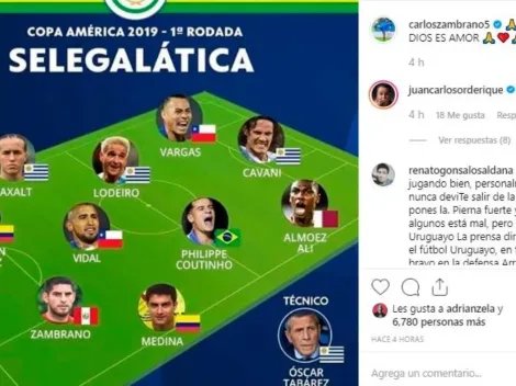 En el once ideal: Zambrano es incluido en el mejor equipo de la primera fecha