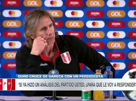 El picante de cruce de Ricardo Gareca con un periodista después del 5-0