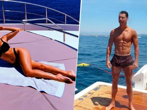 Hay foto: mientras juega Messi, Cristiano le come la boca a Georgina en un jacuzzi