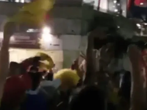 Tremenda fiesta que armaron los colombianos en Brasil tras la victoria contra Paraguay