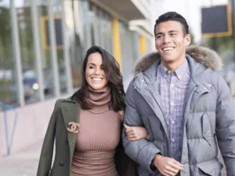 La foto más tierna del día: la pareja de Héctor Moreno y su hija, de la mano y con la playera del Tri