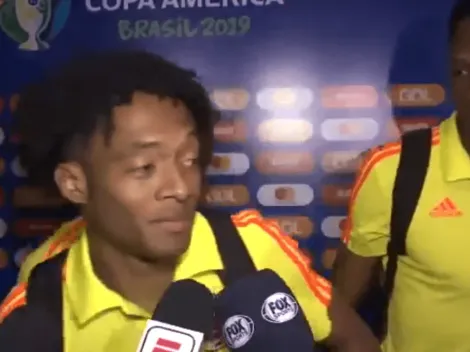 Cuadrado tuvo que parar una entrevista para evitar bullying de Yerry Mina